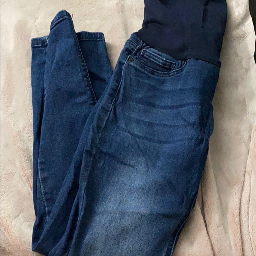 Blue savvy maternity jeans